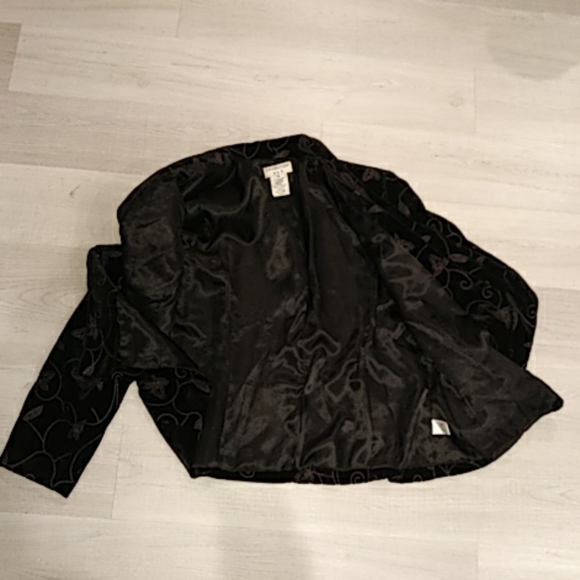 Covington leafy velvet blazer - Picture 4 of 6